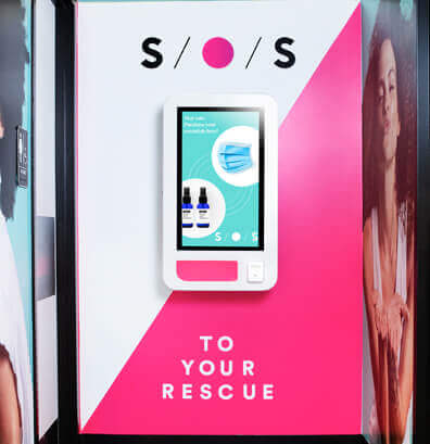 Personal care DOOH screen