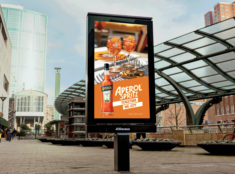 aperol spritz weather-based dooh