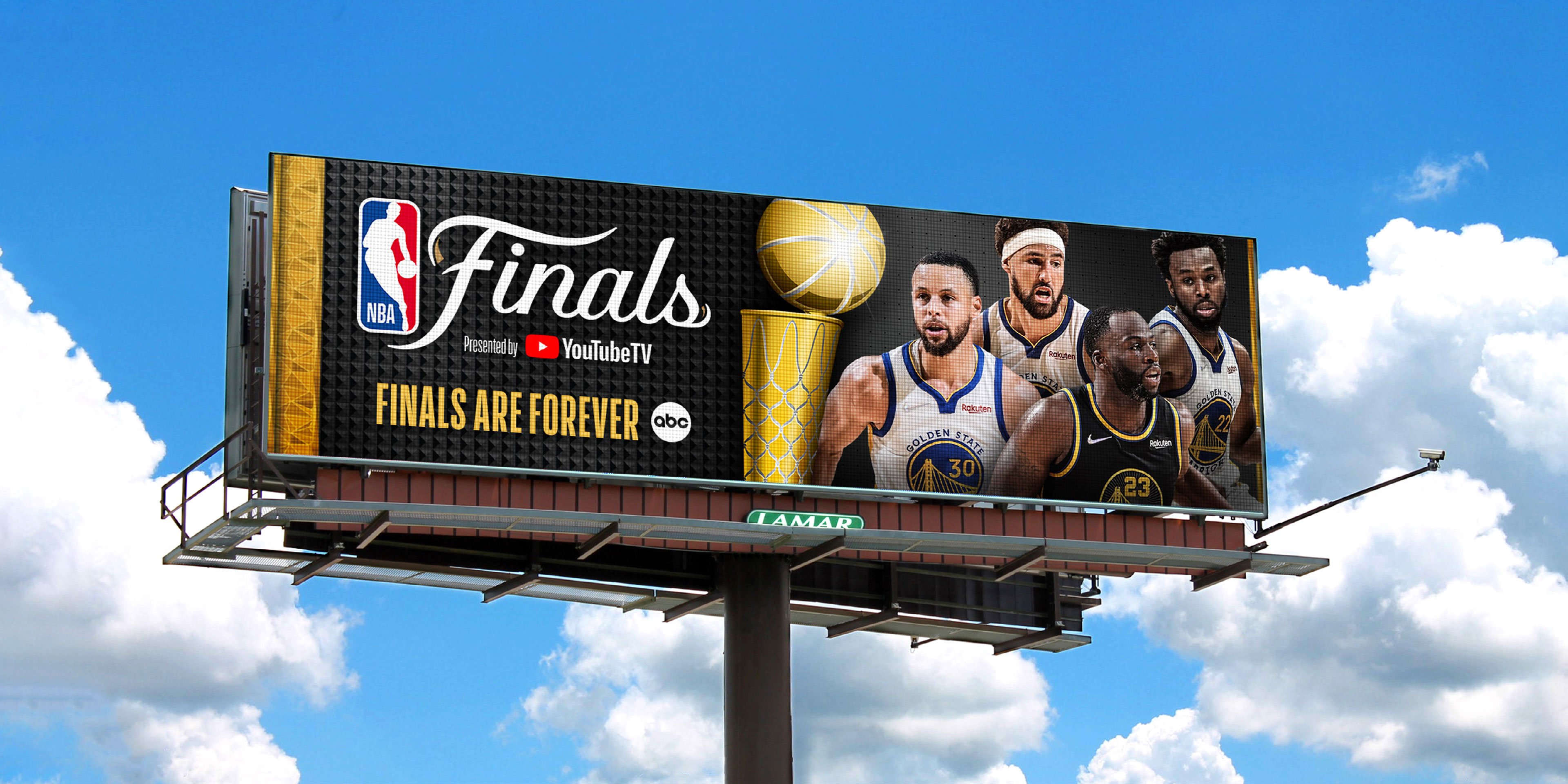 DOOH entertainment advertisement on a billboard