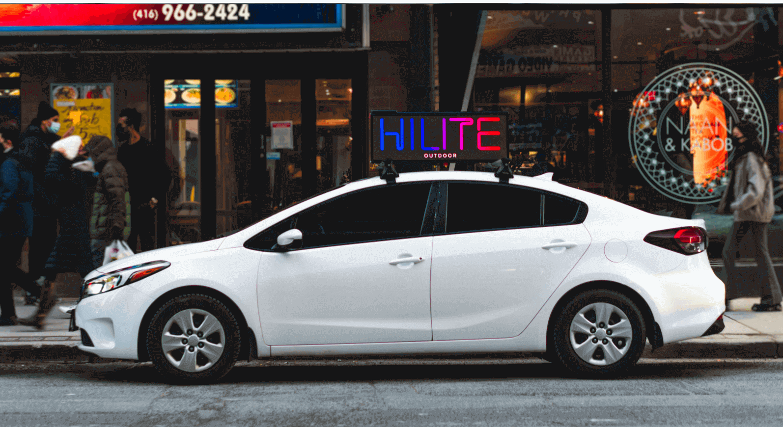 Hilite Outdoor Car Top DOOH Screen