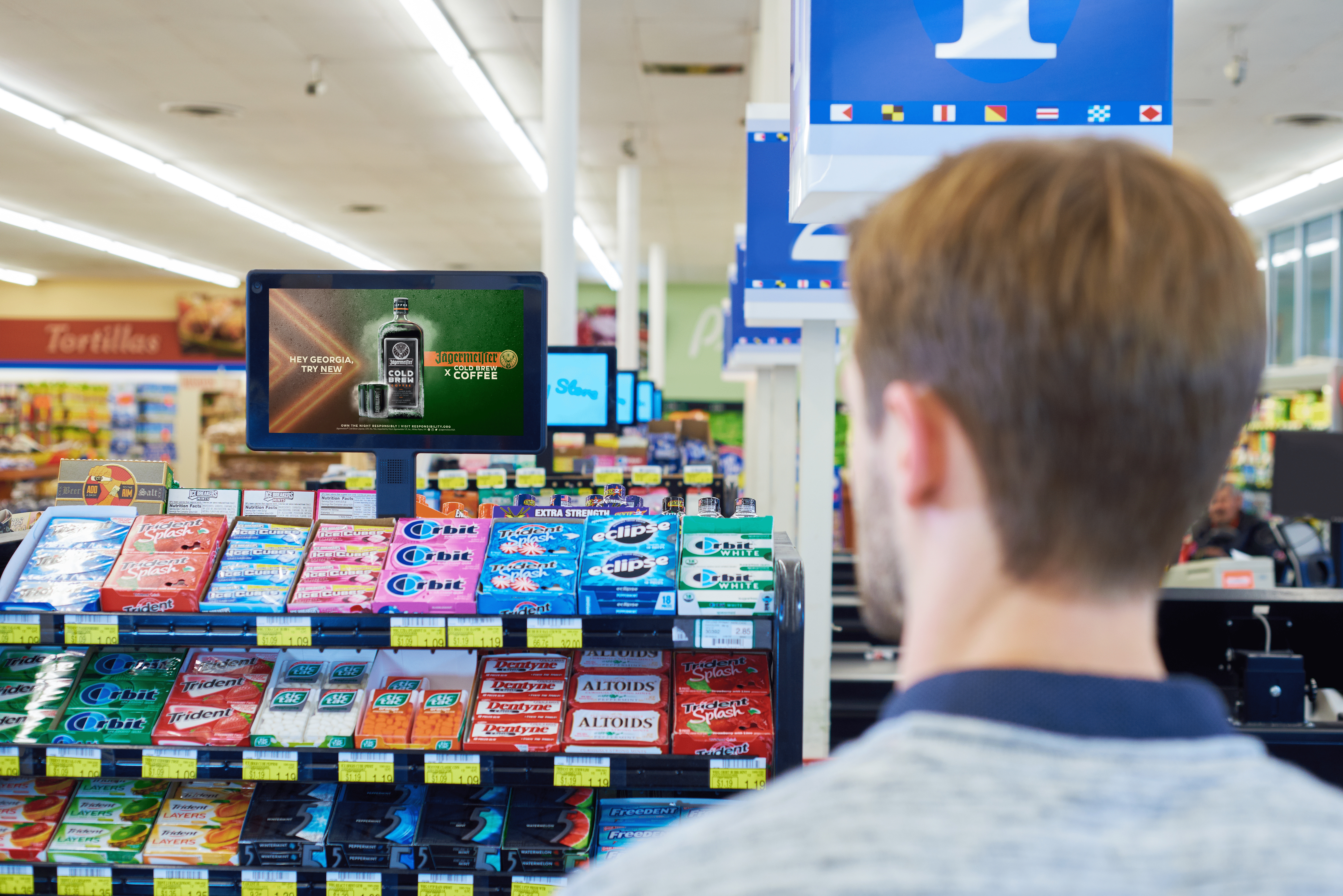 Jagermeister GroceryTV DOOH Screen