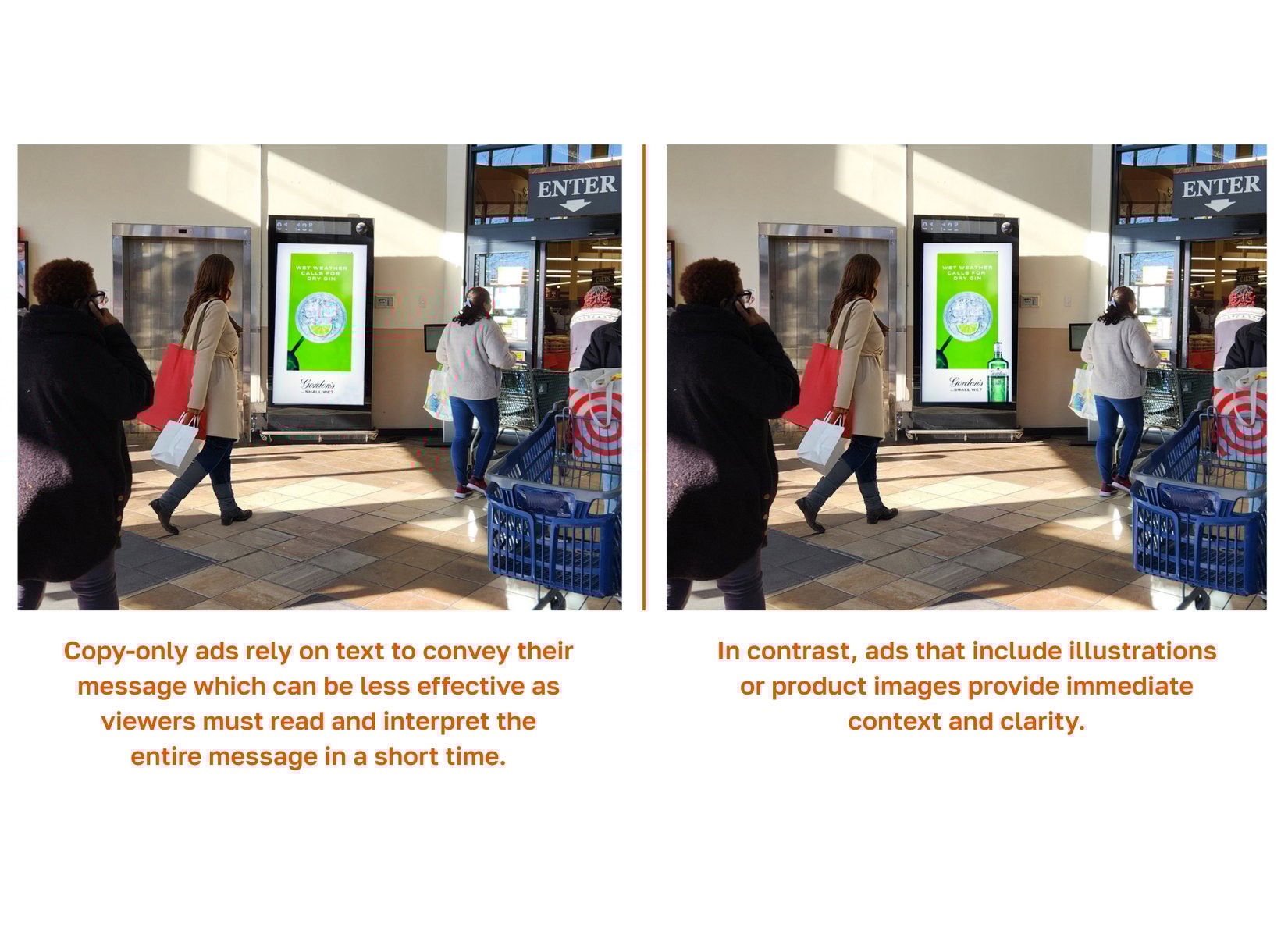 pop text and image digital signage