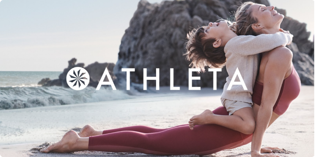 DOOH Athleta advertisement with a clear logo-1