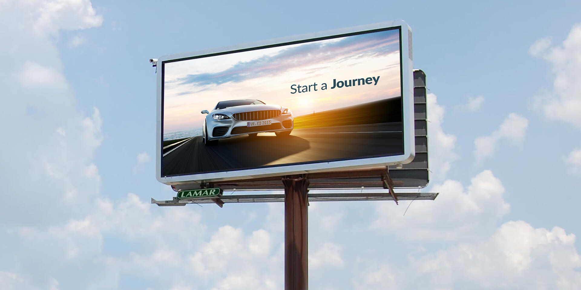 A large format DOOH ad example
