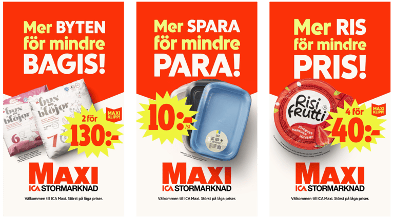 ICA Maxi DOOH Creatives