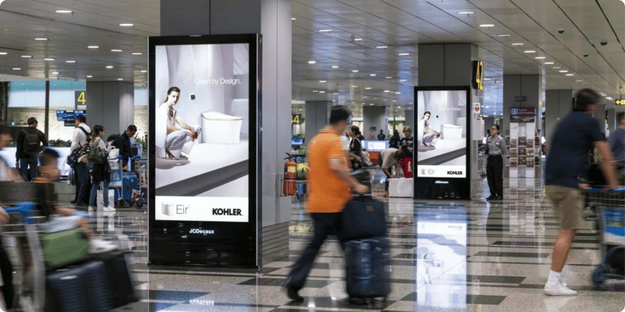 Kohler place-based digital out-of-home advertising (DOOH) 
