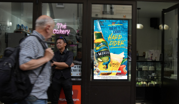 la mordue cider pDOOH marketing campaign with Vistar Media and Oconnection