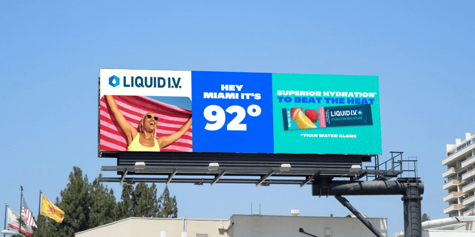 Liquid I.V. billboard