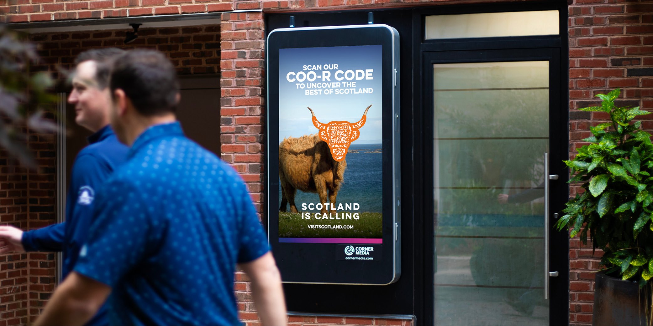 Scotland QR Code DOOH ad