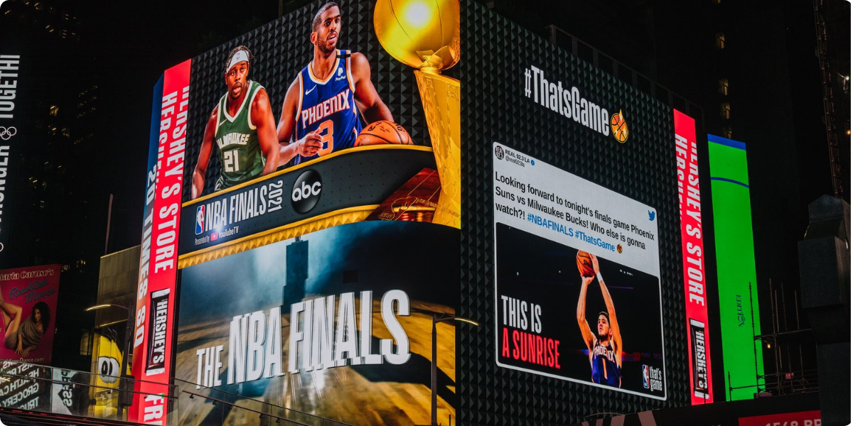 The NBA - DOOH campaign