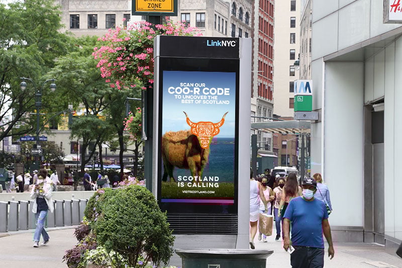 Visit Scotland DOOH qr code