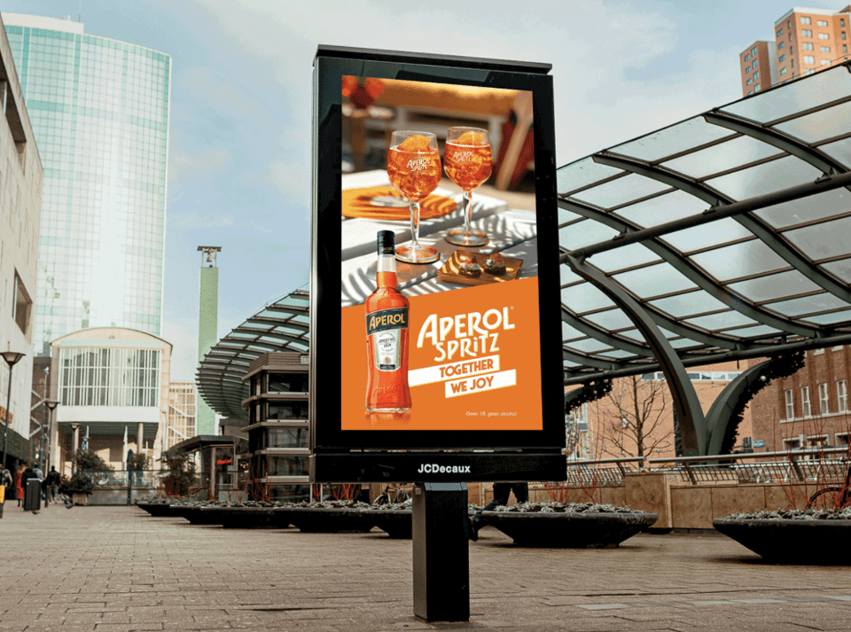 aperol spritz-based dooh campaign