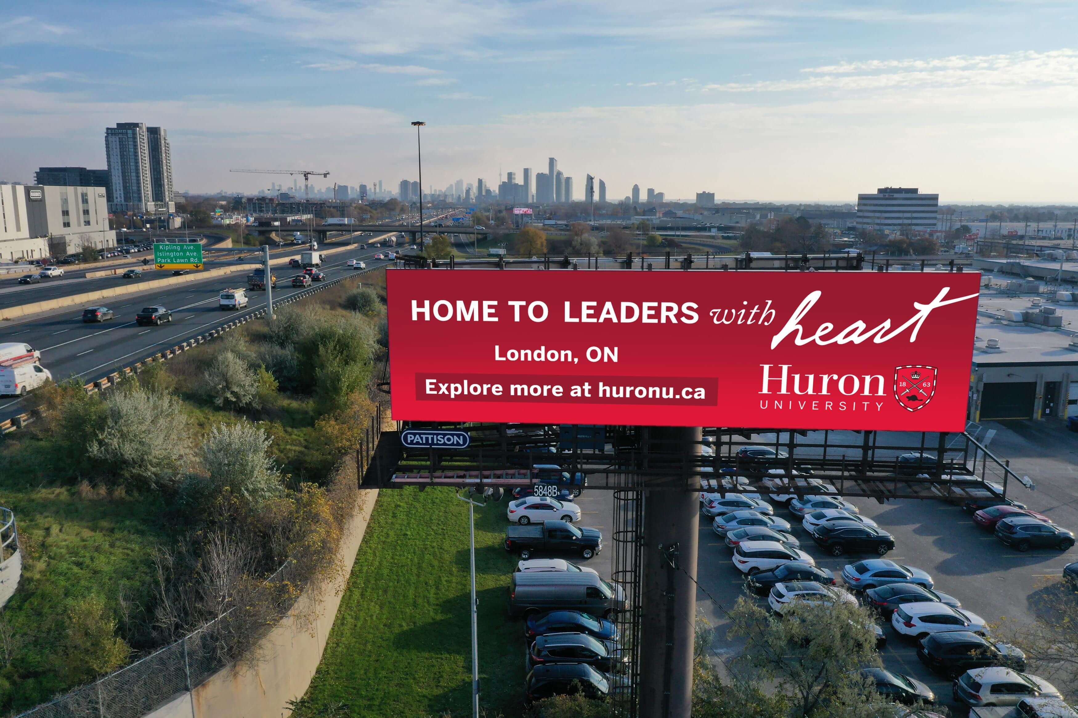 higher education DOOH campaign