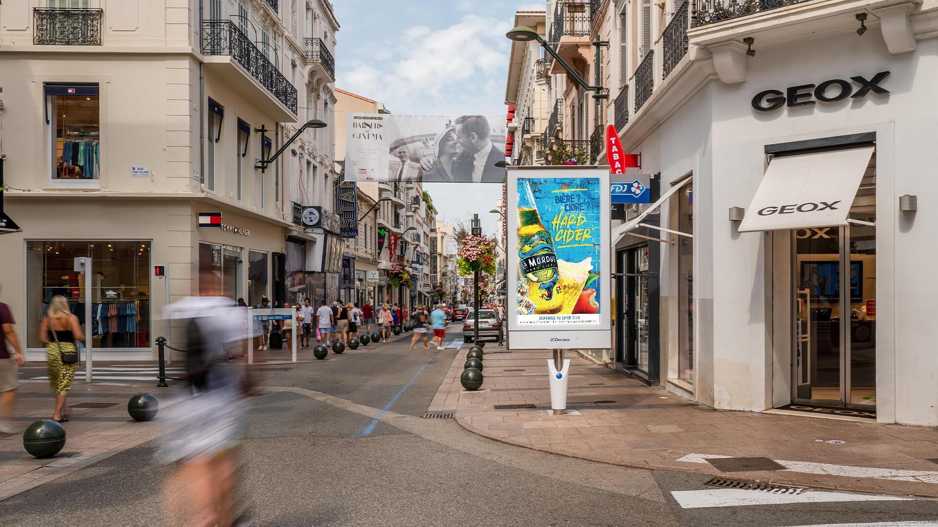 la mordue cider pDOOH marketing campaign with Vistar Media and Oconnection