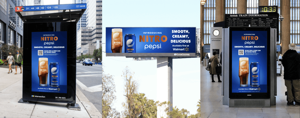 nitro pepsi dooh campaign