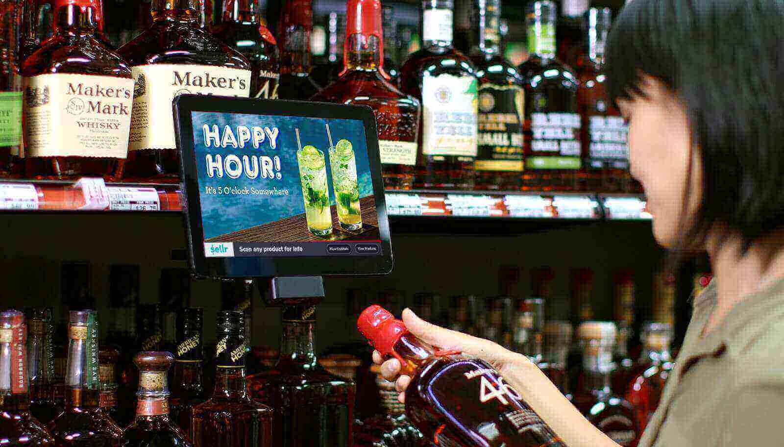 DOOH in liquor store 