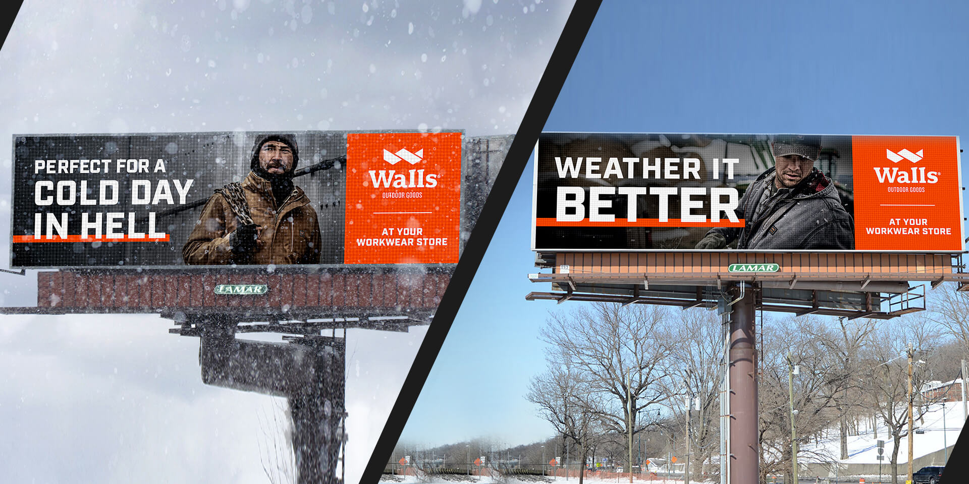 Weather triggered billboards creative