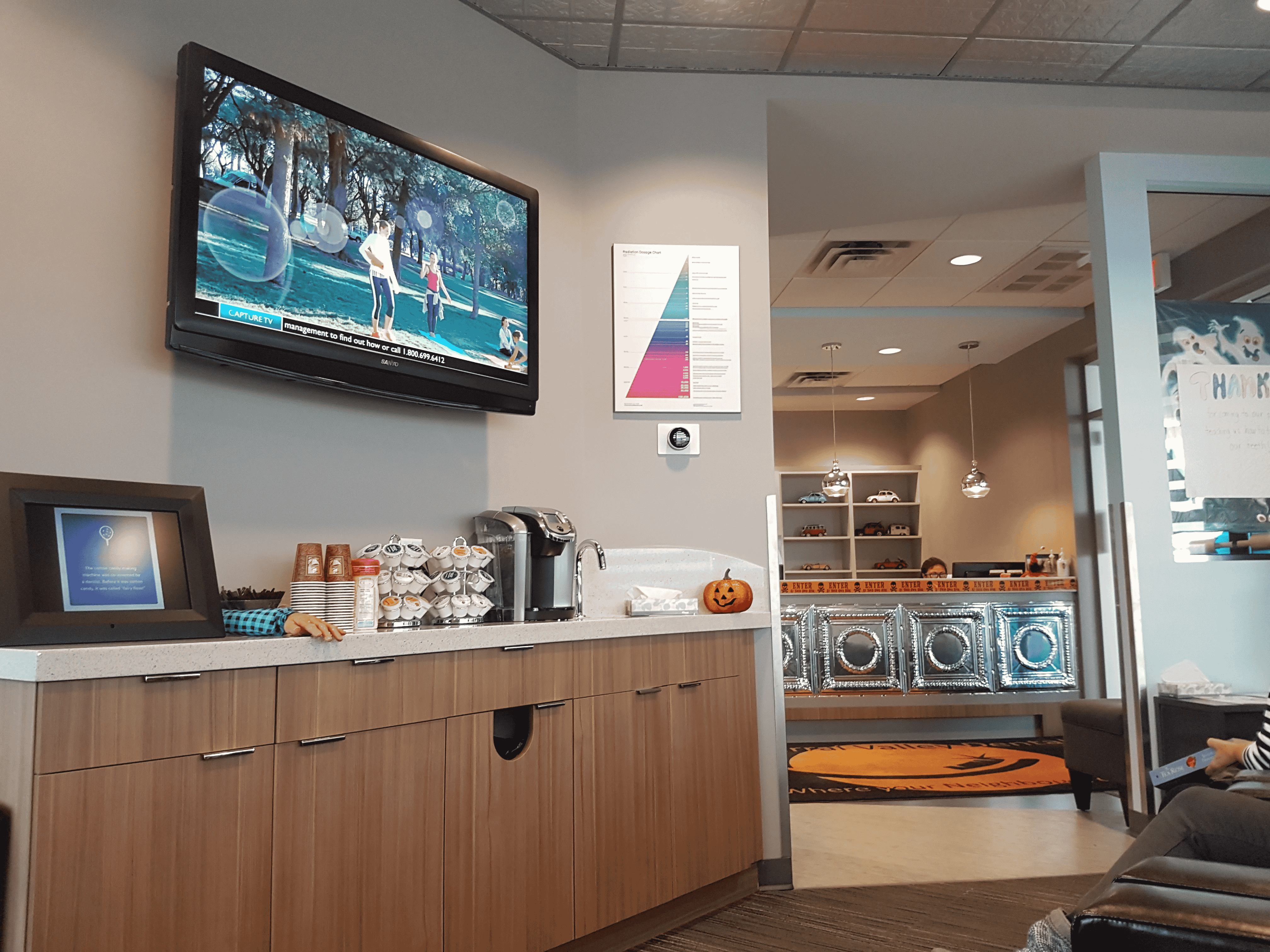 health care center located screens 