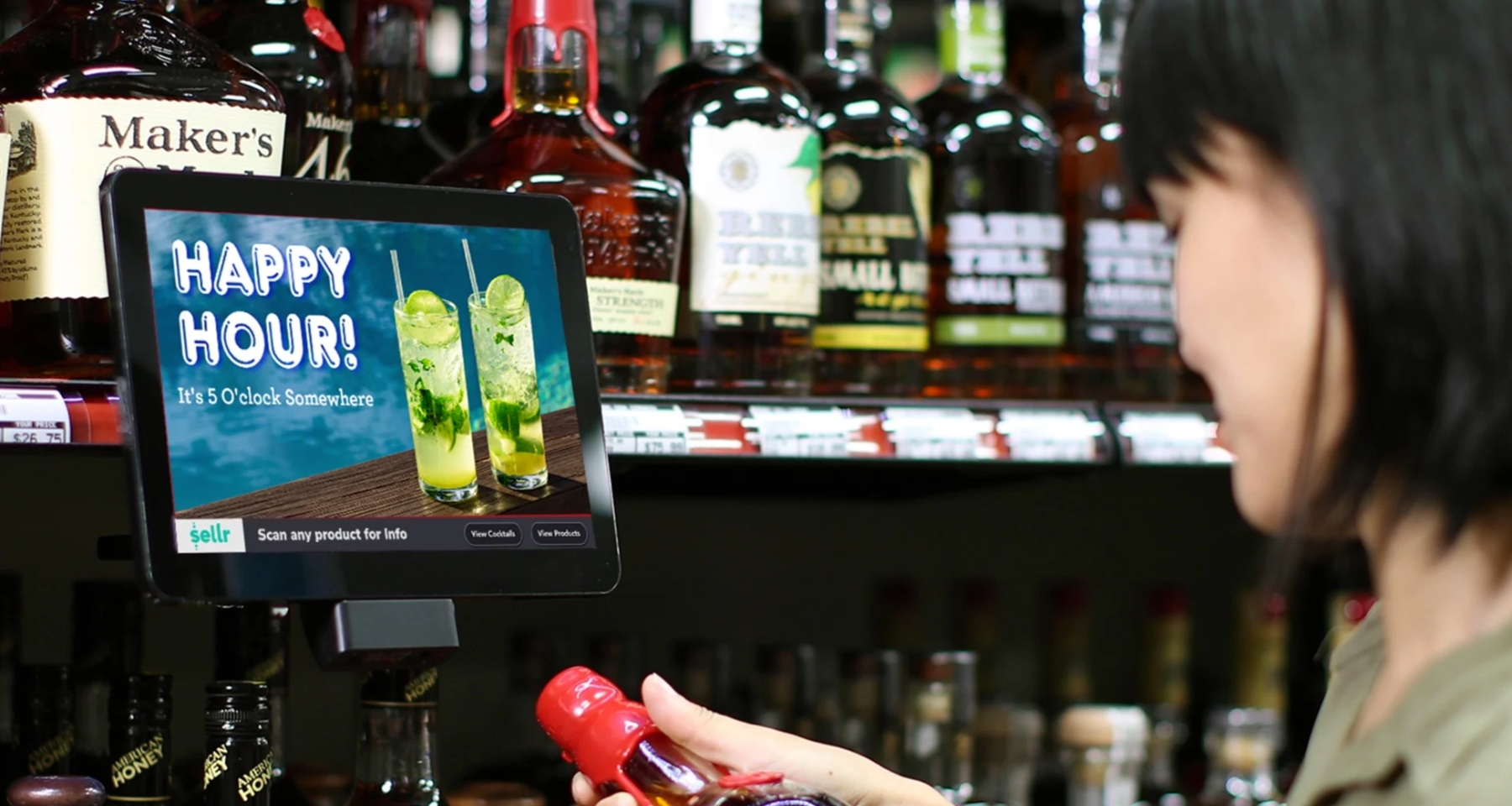 Consumer shopping at point of sale