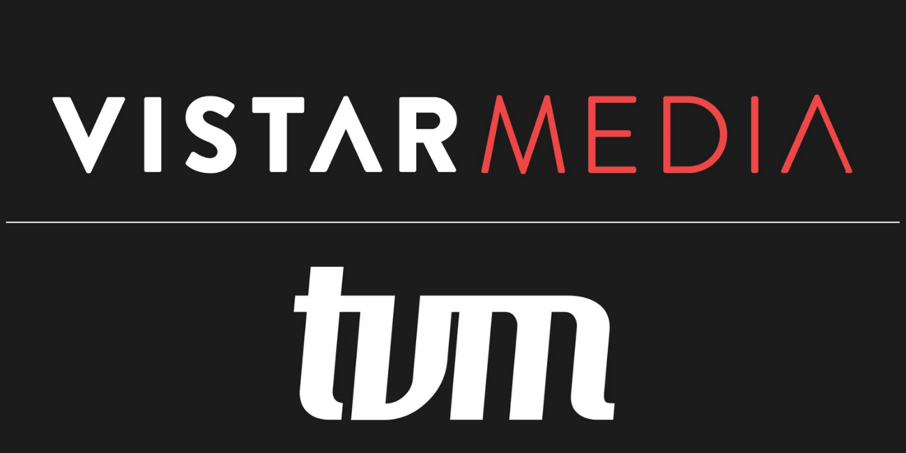 Vistar Media and TVM logo