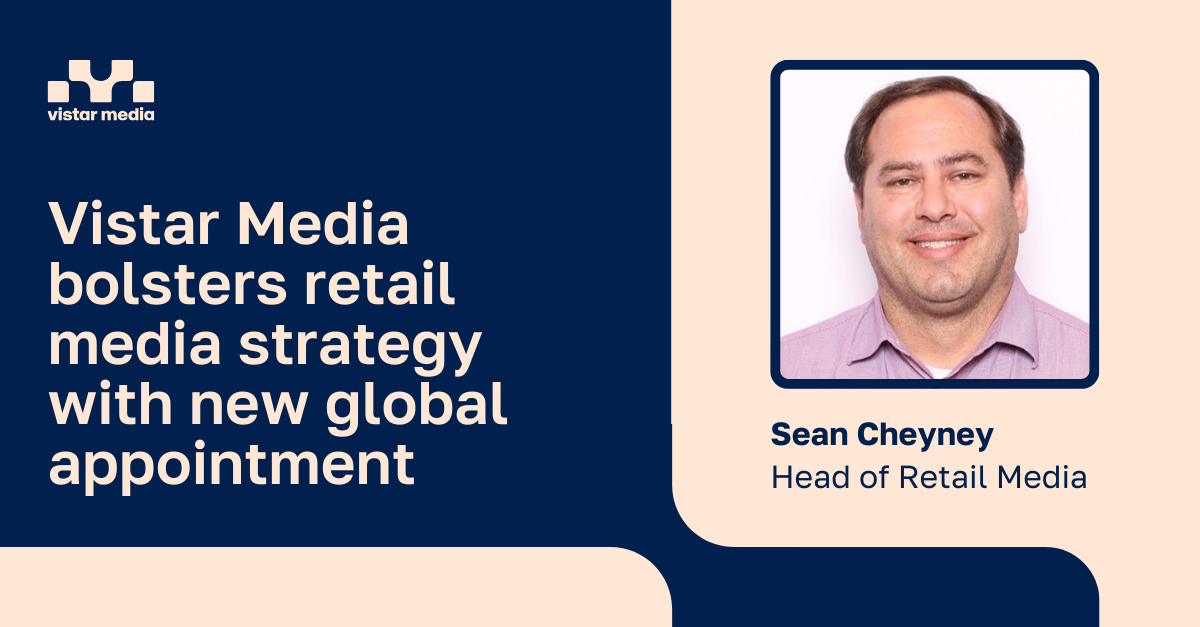 Sean Cheyney, Vistar Media's new global head of retail media