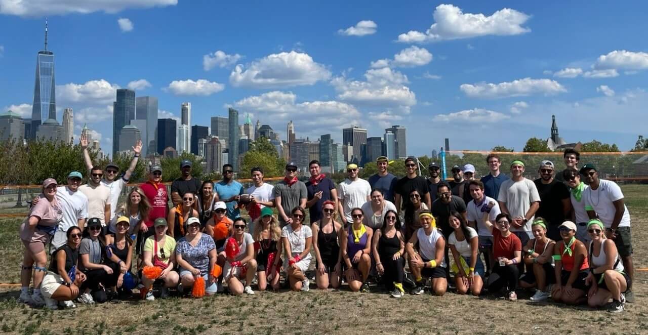 Vistar Media's New York team at field day