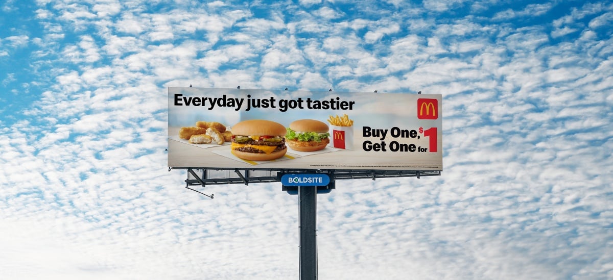 McDonalds DOOH ad