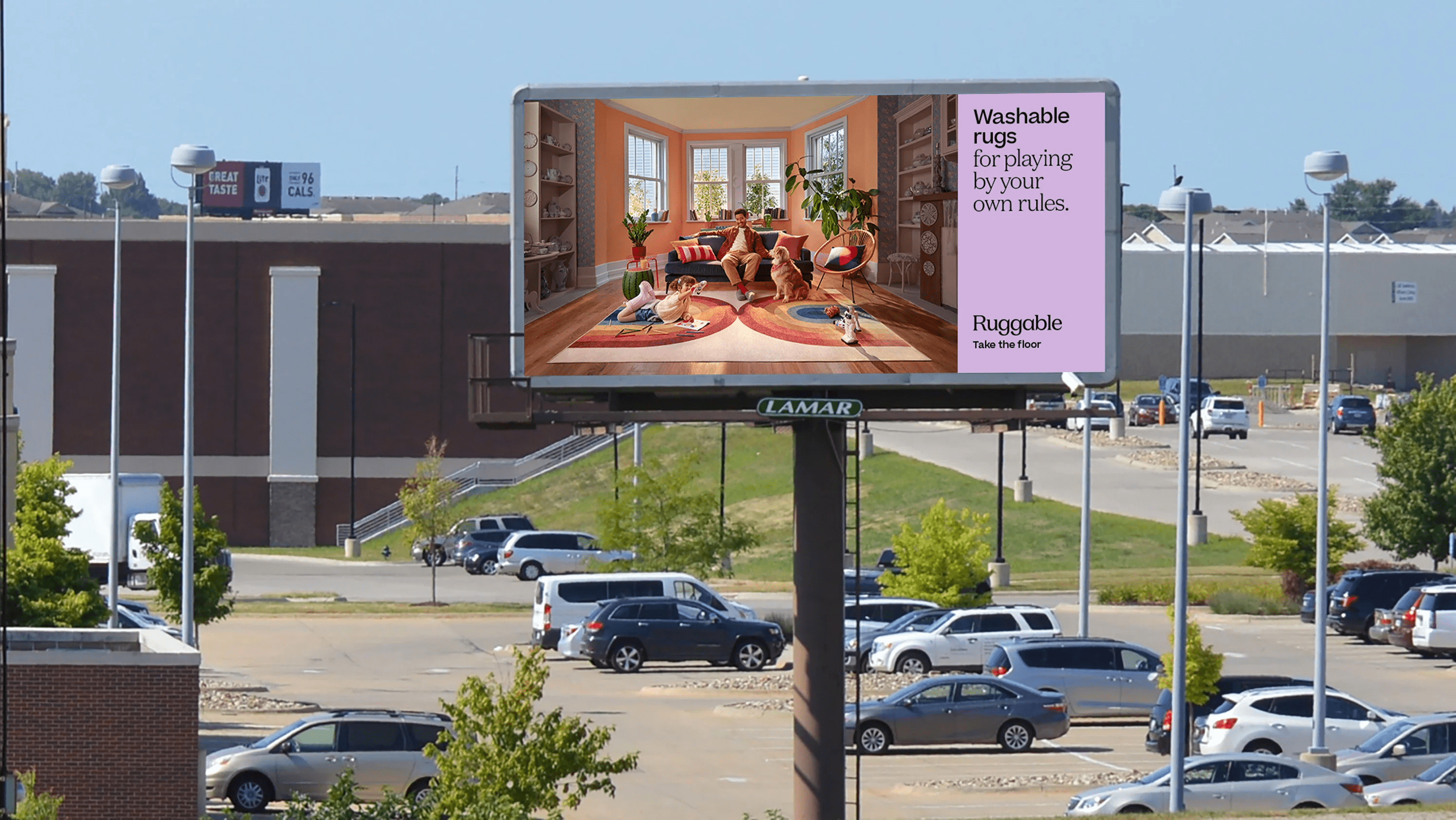 ruggable-mock creativity dooh space