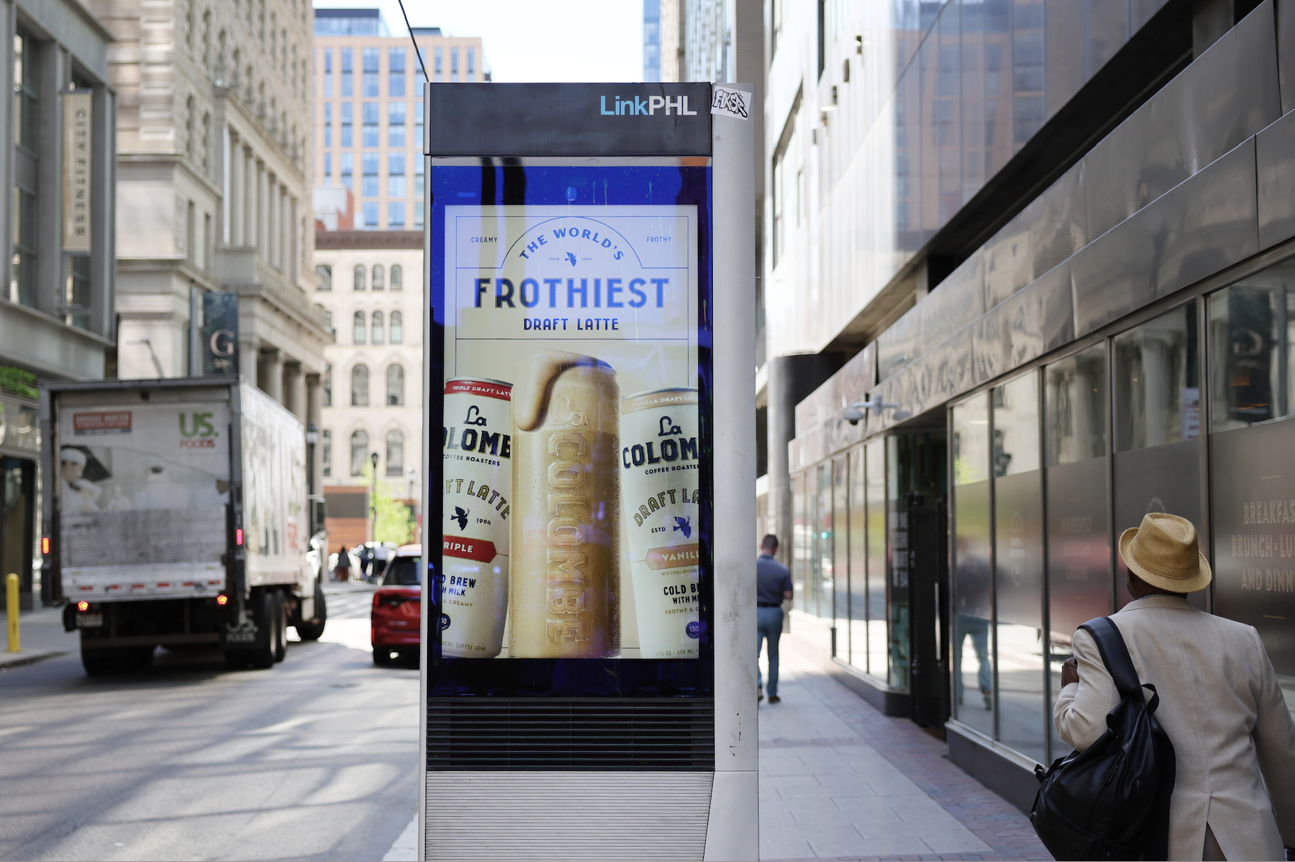 La Colombe DOOH Philly Urban Panel