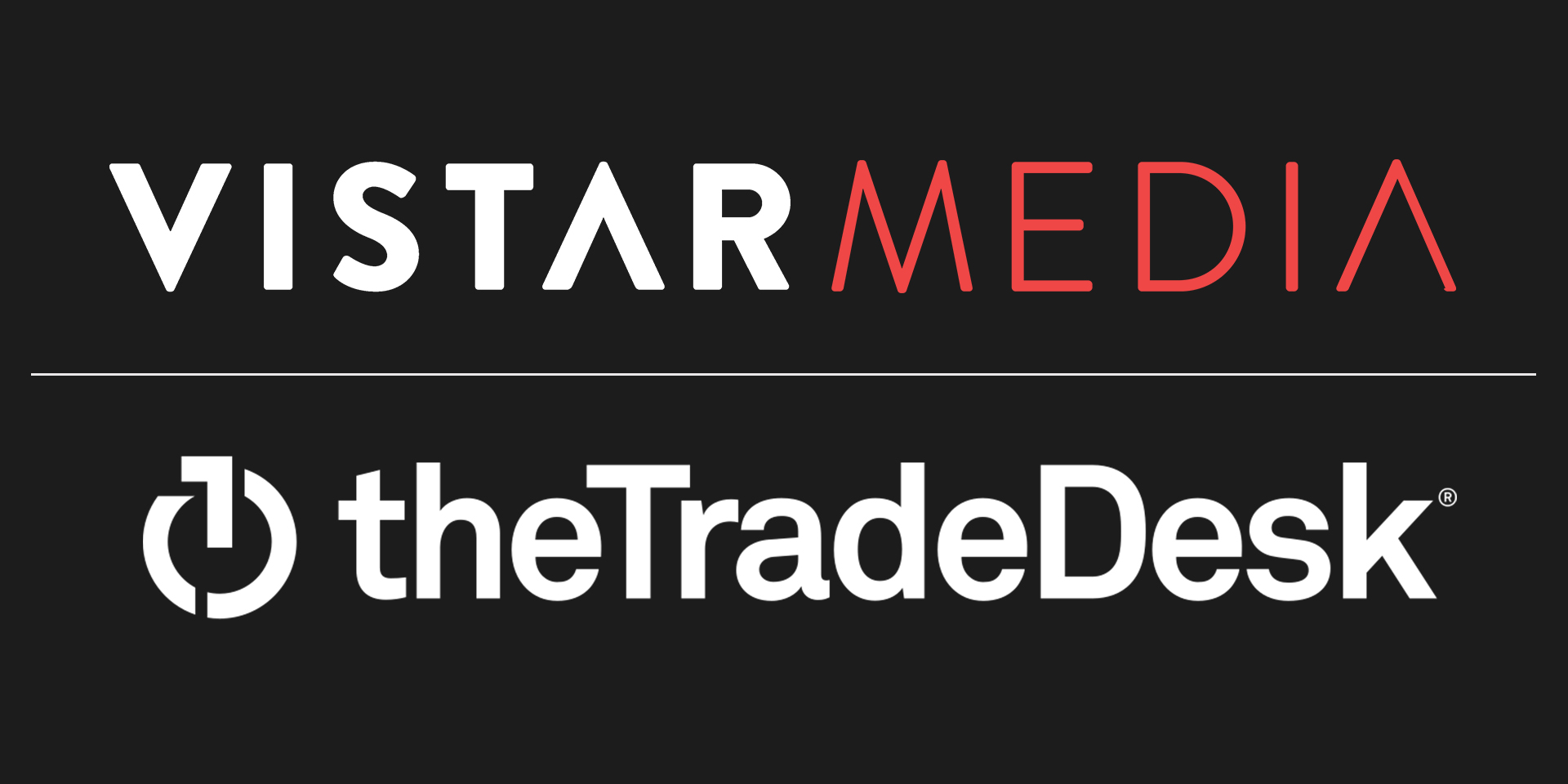 Vistar Media and The TradeDesk logos
