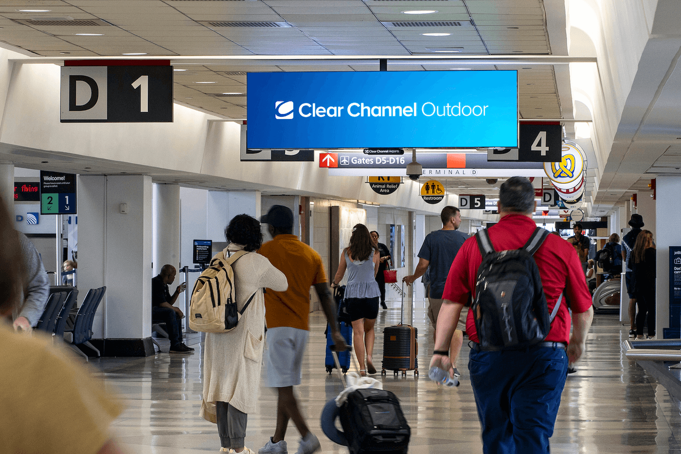 aiport clear channel outdoor screens