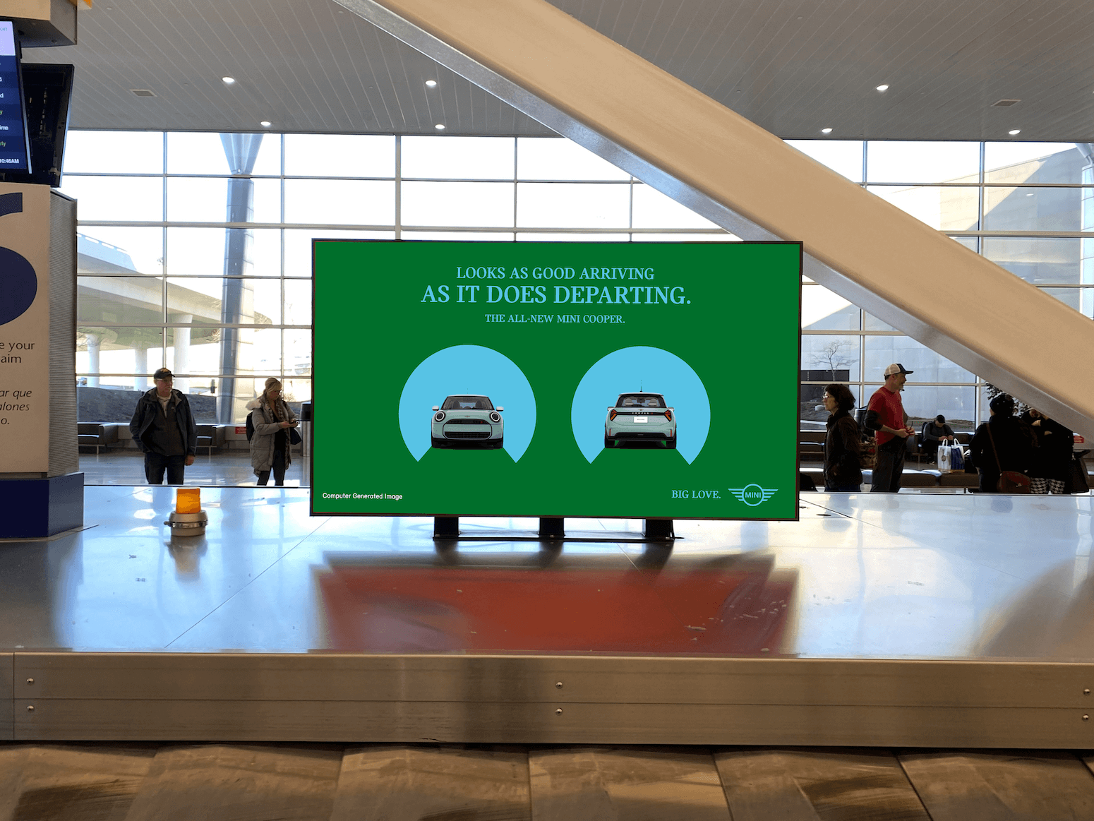 airport arriving brand awareness