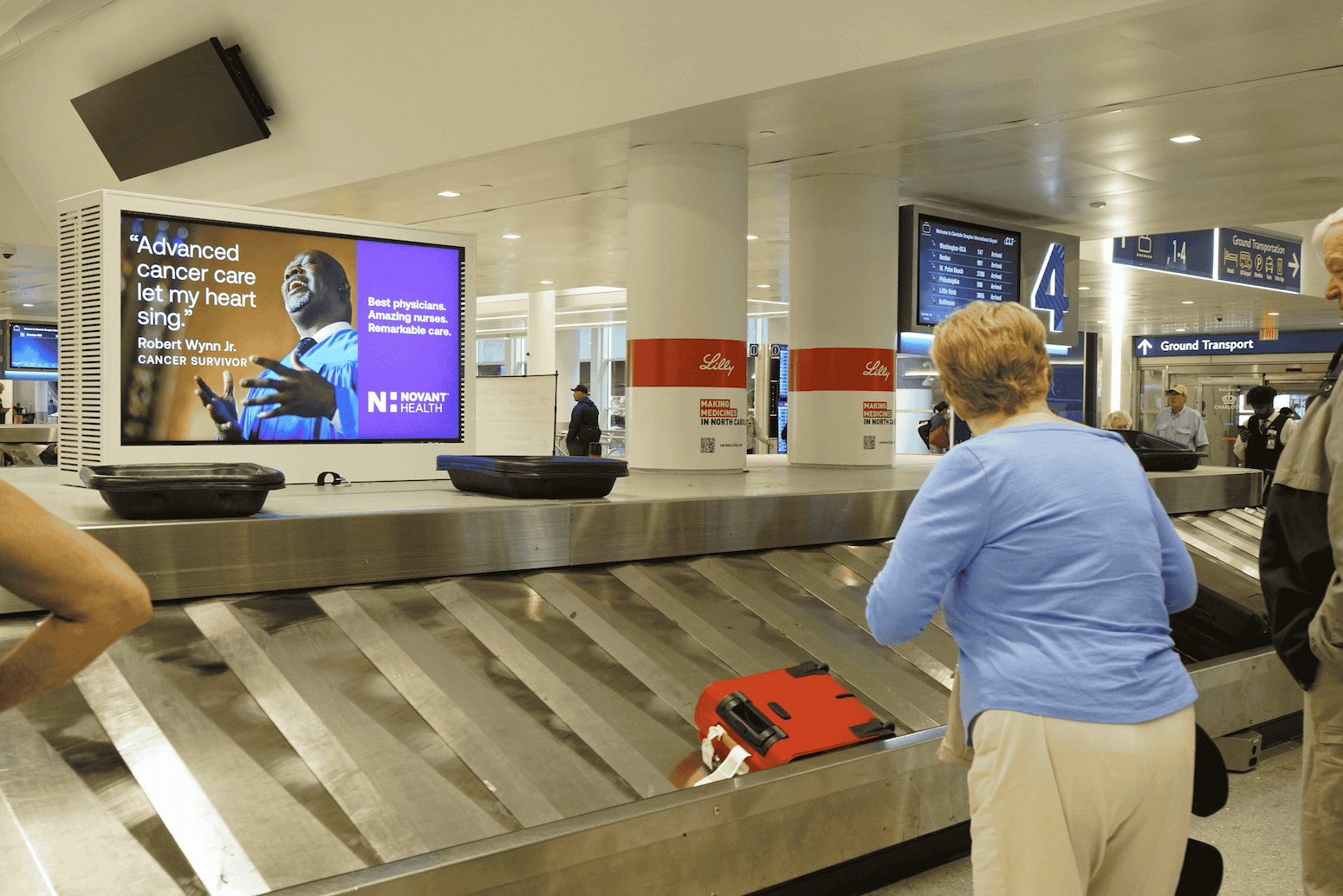 baggage claims airport connect with travelers