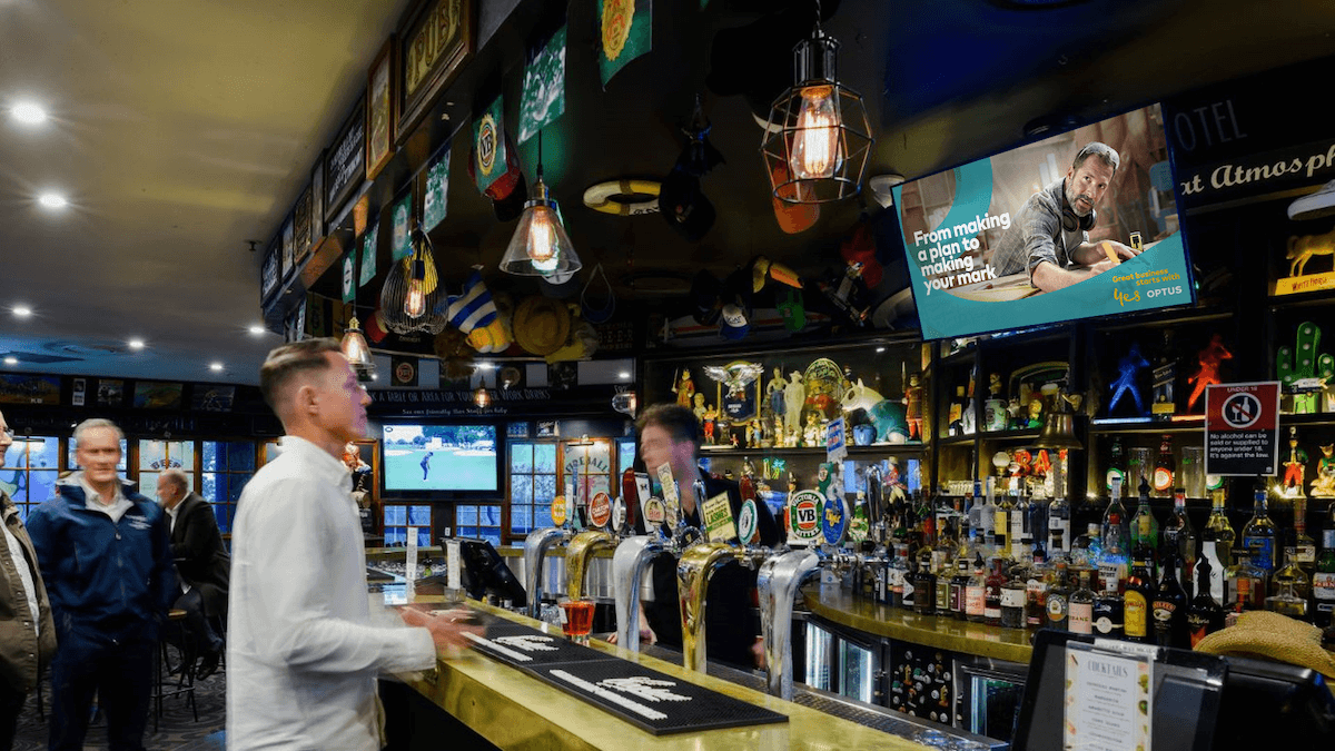 bar screens and media reach consumers