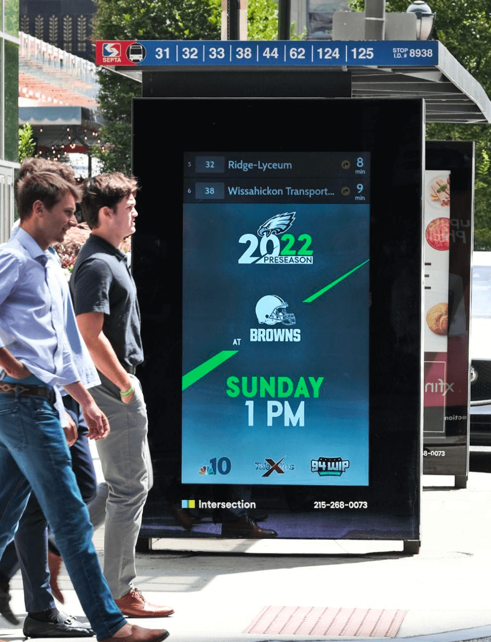 bus shelters screen