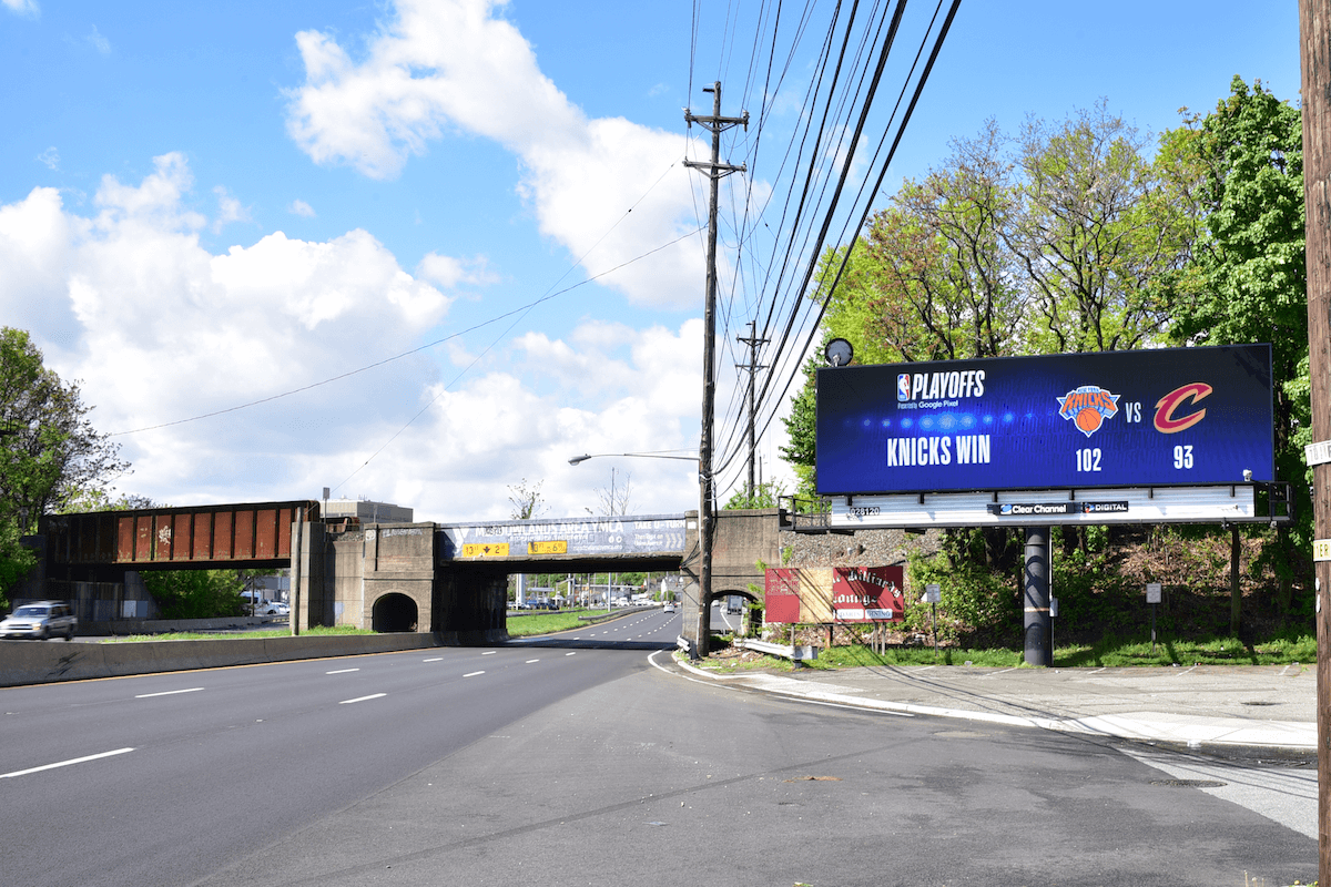 dooh dynamic creative screens live scores campaigns