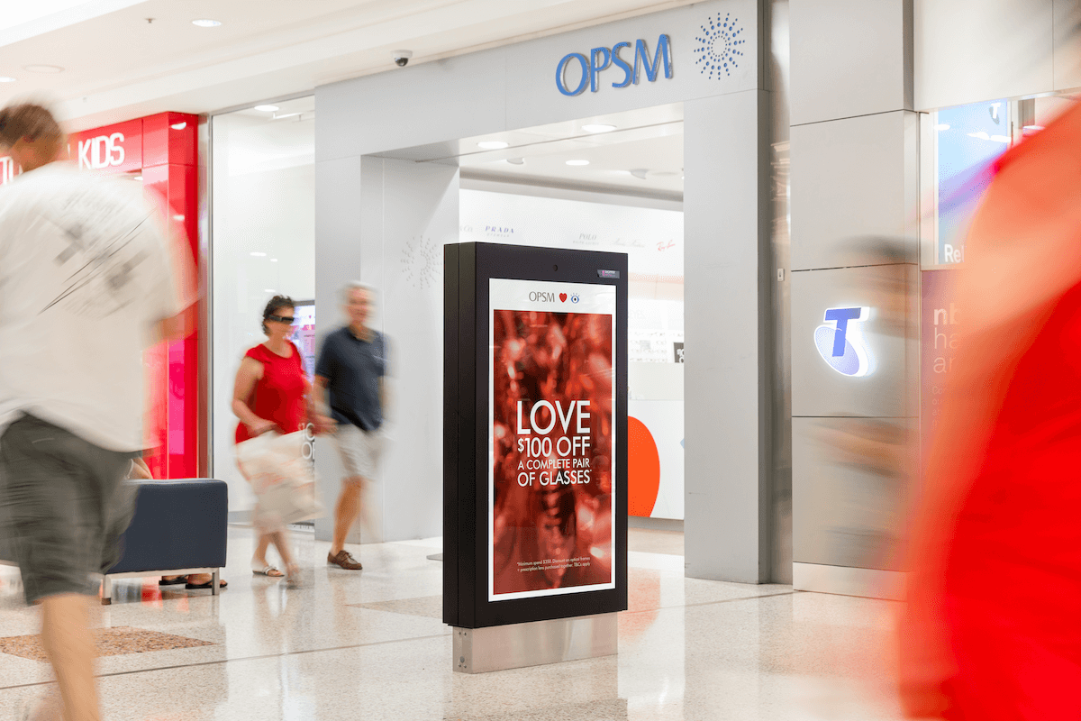 dooh space aus mall shopping centers