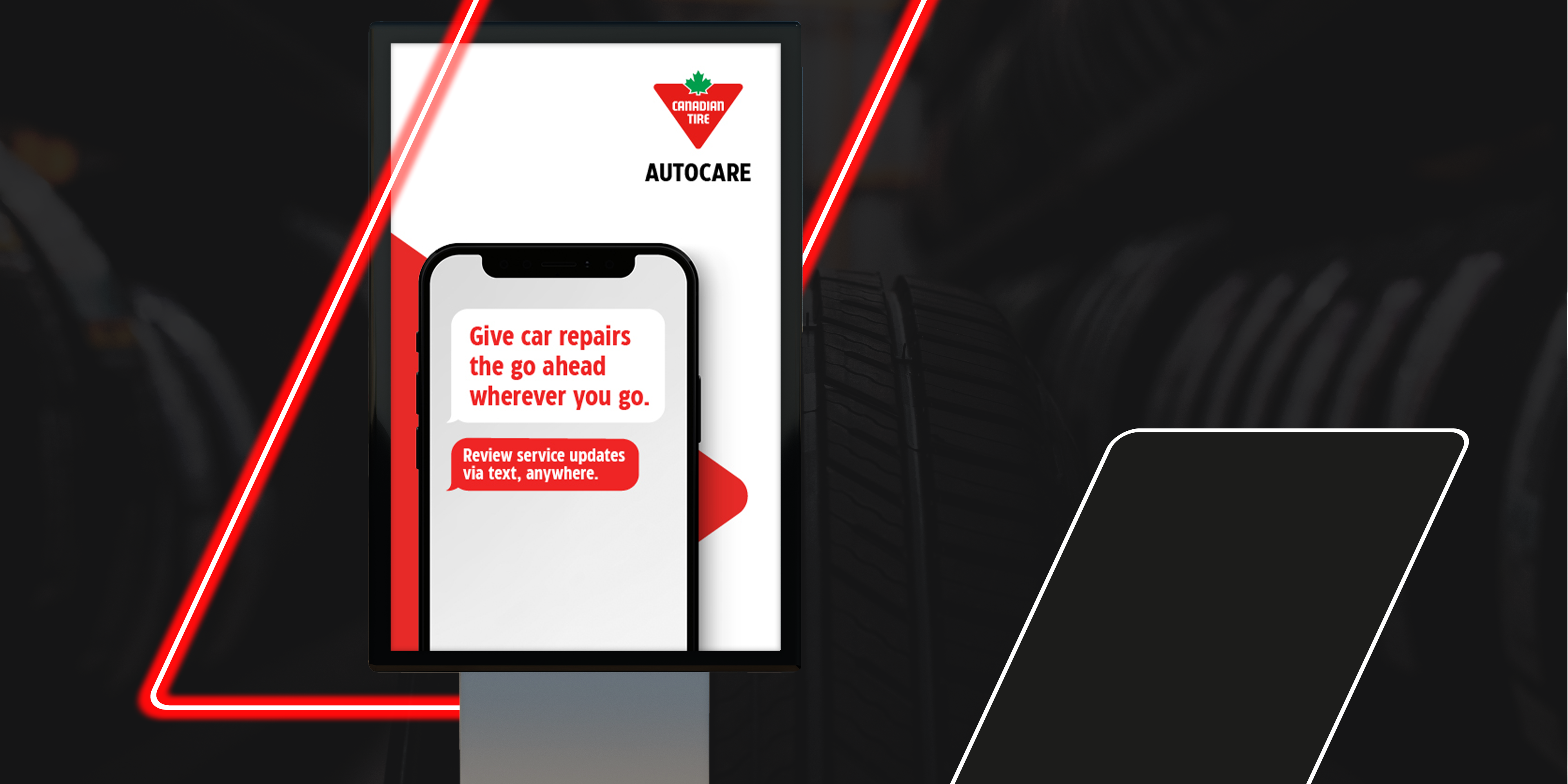 Canadian Tire digital out-of-home advertisement 