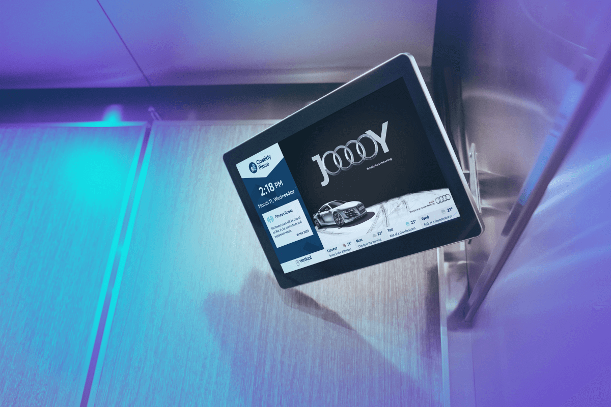 lobbies digital screens visitors informed and engaged
