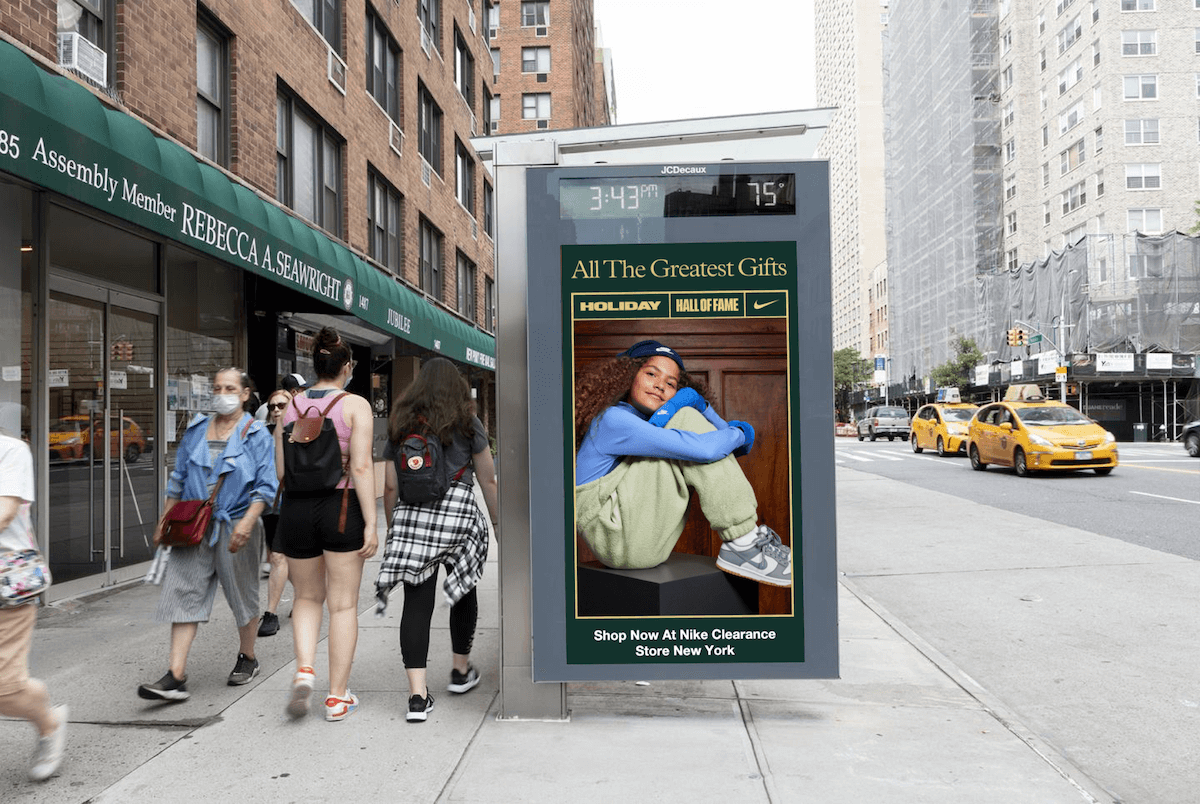 nike dooh dynamic creative audience engagement campaign