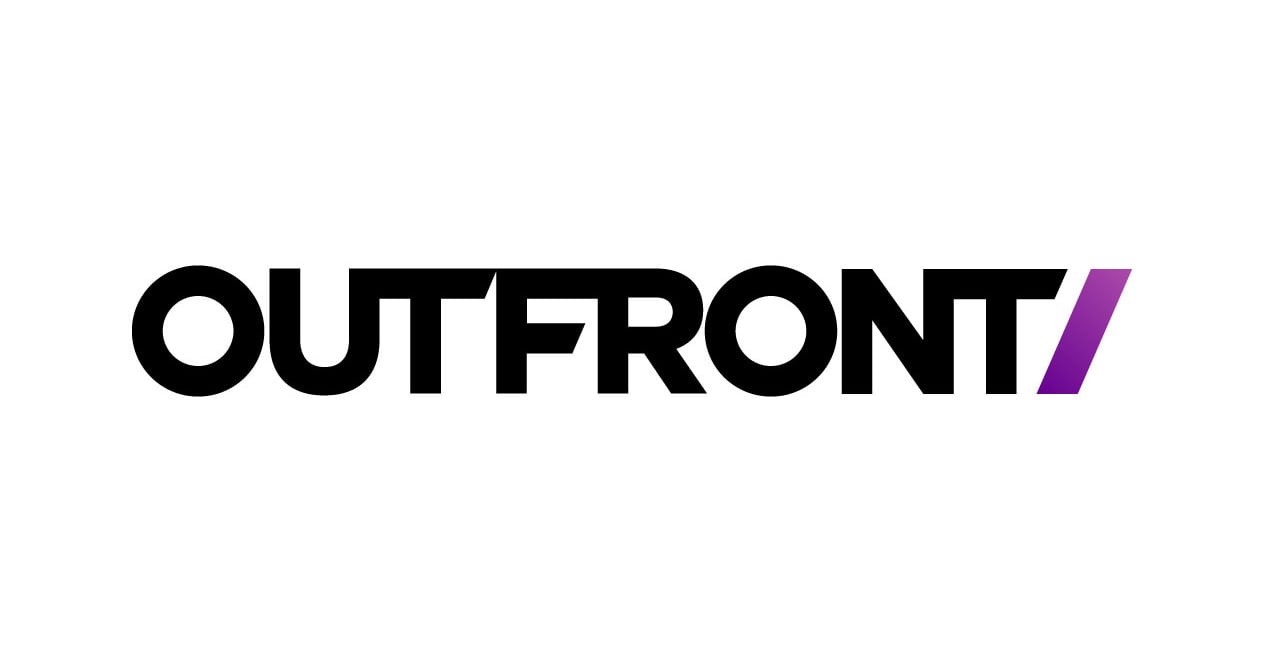 Logo of OUTFRONT, the DOOH company
