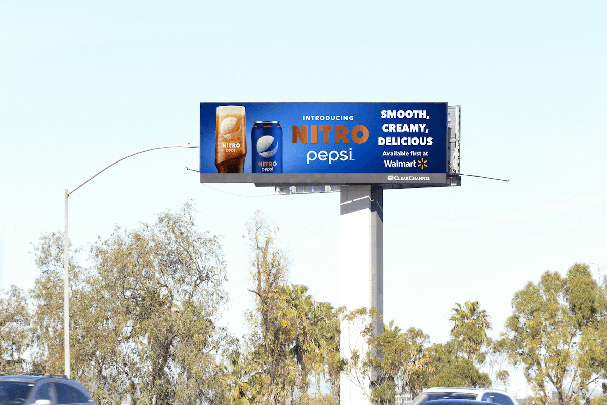 pepsi nitro consumer attract digital media screens