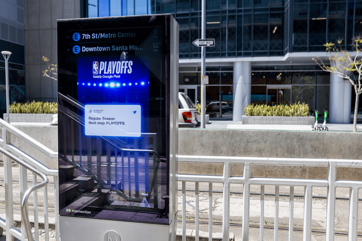 playoffs live scores dooh dynamic creative campaigns