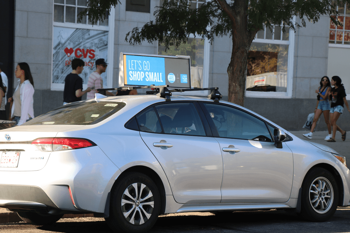 rideshares digital screens and media 