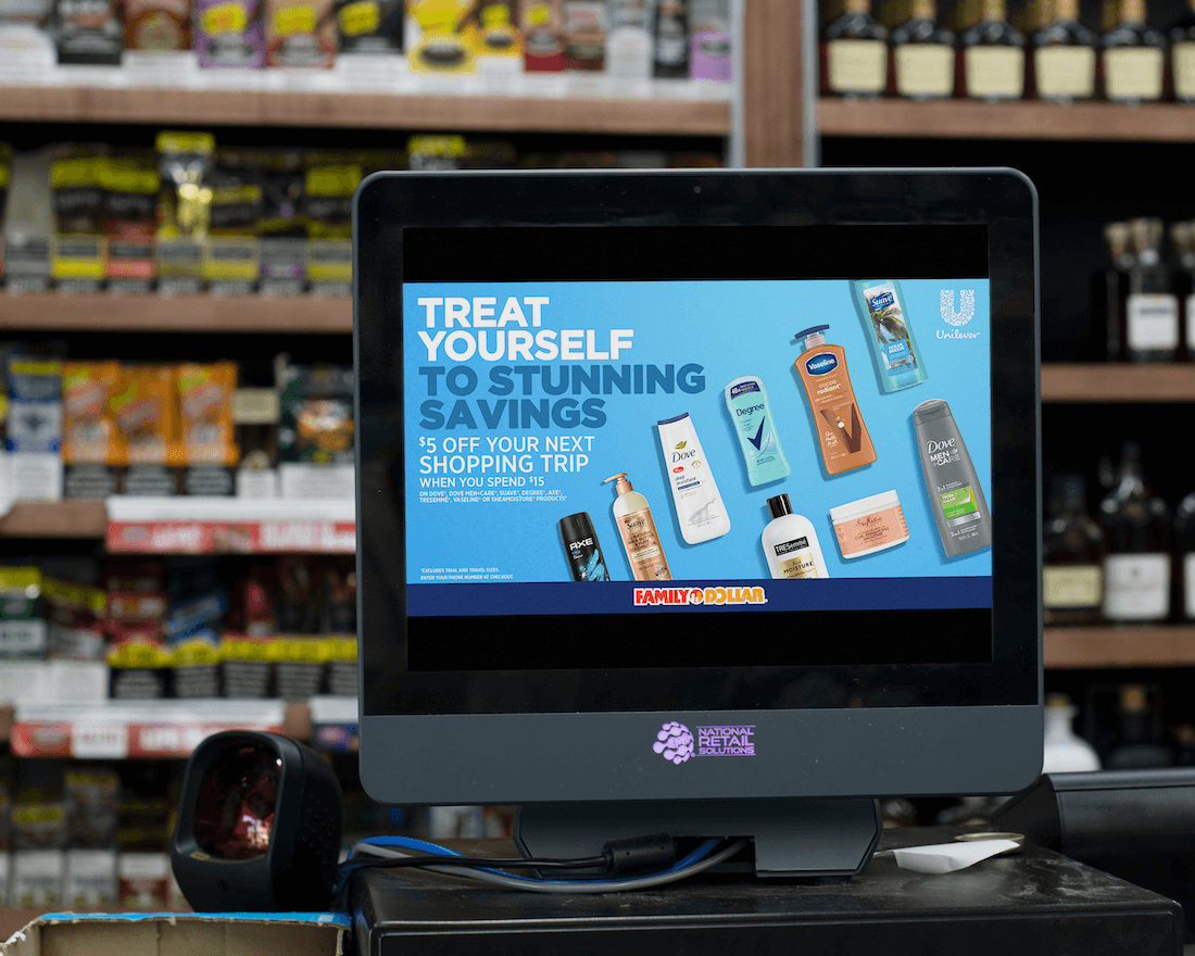 screens campaign cpg-unilever-walk up-nrs digital media
