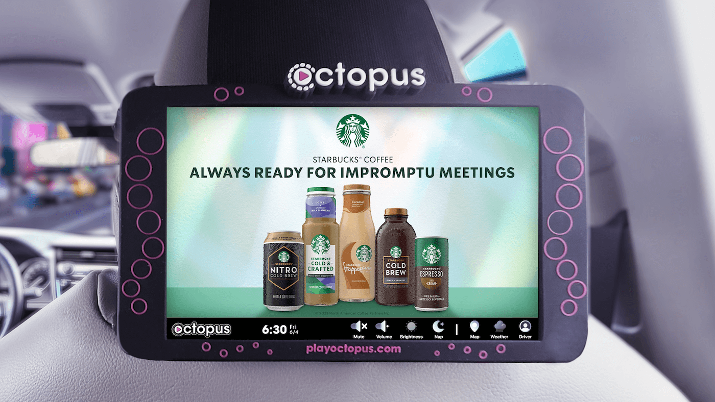 starbucks screen dooh campaigns