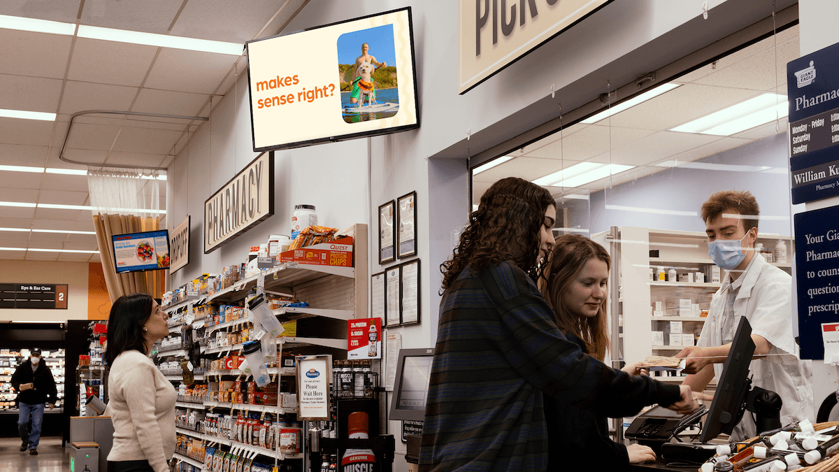 sv health- pharmacy screen marketing consumer attraction