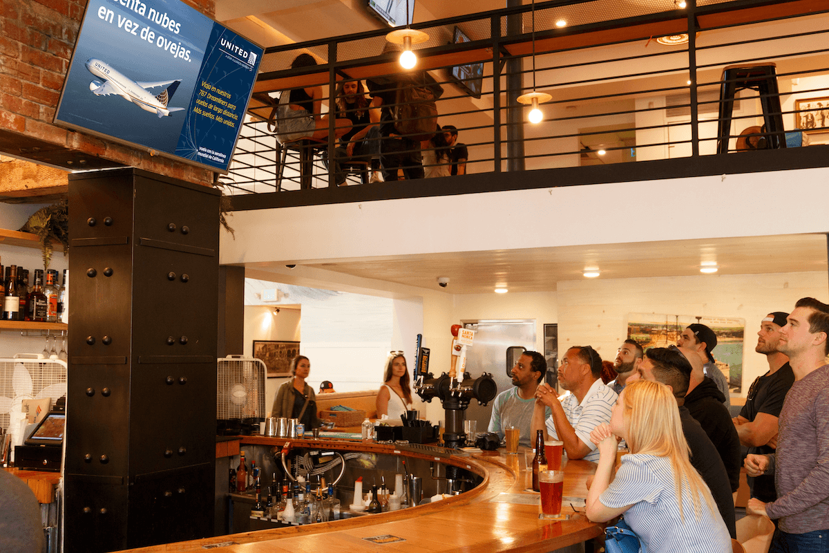 united_bars digital screens consumers engagement
